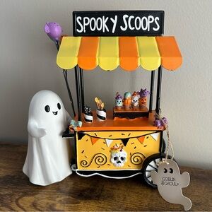 New Goblin & Ghoul Sweet Treats Spooky Scoops Halloween Cart Icecream Ghost